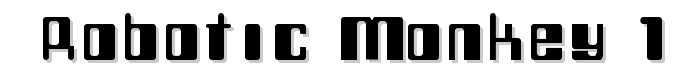 Robotic Monkey 1 font